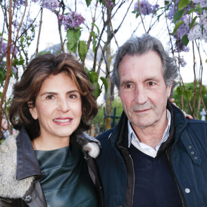 Anne Nivat et son mari Jean-Jacques Bourdin - Prix de la Closerie des Lilas 2016 à Paris, le 12 avril 2016. © Olivier Borde/Bestimage