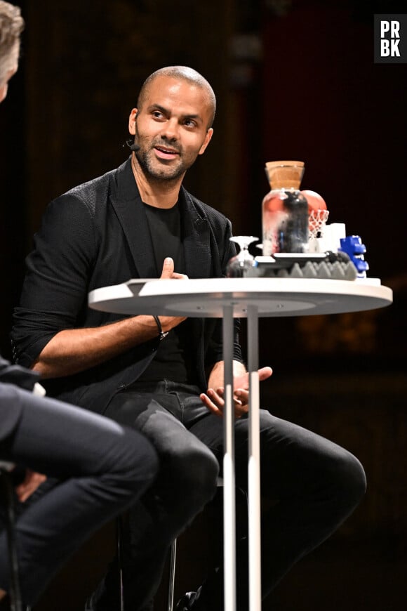 Tony Parker après avoir été honoré comme légende du Sport du Musée National du Sport, a participé à une Masteclass à l'Opéra de Nice, le 9 juin 2023. © Bruno Bebert/Bestimage.