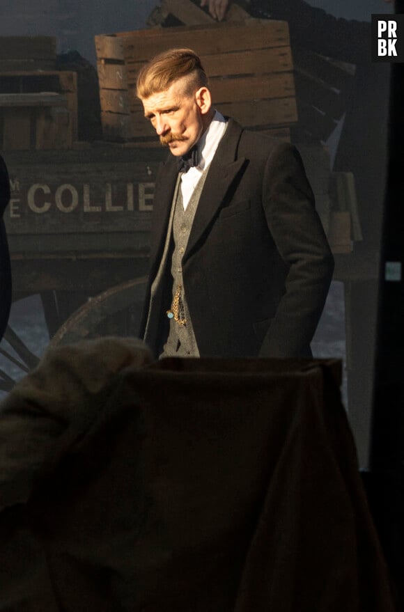 Paul Anderson, who plays Arthur Shelby, prepares for a scene. The filming of Peaky Bliders season 6 continues, in Manchester, pictured in Greater Manchester, March 2 2021. Photo by SWNS/ABACAPRESS.COM 