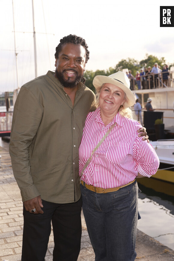 Anthony Kavanagh, Valérie Damidot - People au Trophée de la Pétanque Gastronomique à Paris Yacht Marina le 21 juin 2022. © Christophe Aubert via Bestimage