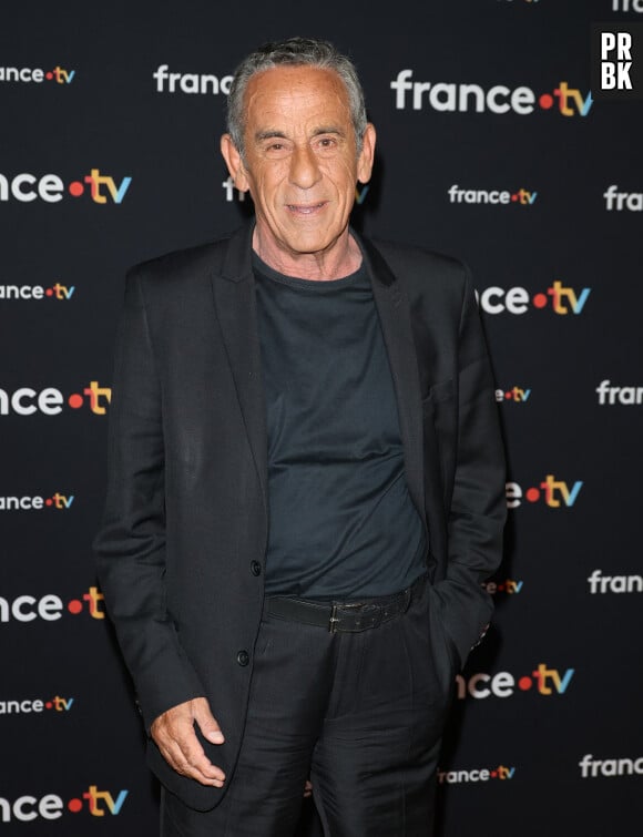 Thierry Ardisson au photocall pour la conférence de presse de rentrée de France TV à la Grande Halle de la Villette à Paris, France, le 11 juillet 2023. © Coadic Guirec/Bestimage