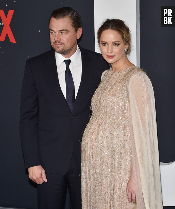 Leonardo DiCaprio, Jennifer Lawrence - Première de "Don't Look Up" (Netflix) à New York, le 5 décembre 2021.