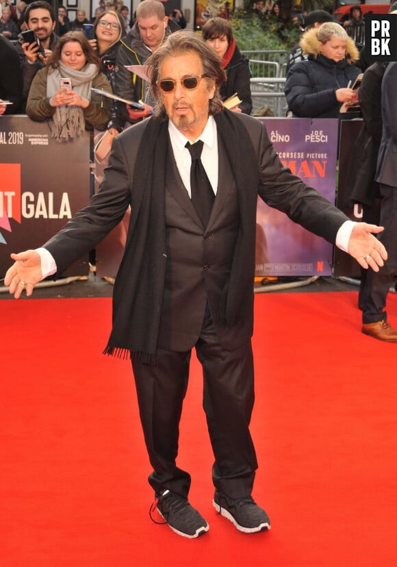 Al Pacino - Première du film "The Irishman" lors du gala de clôture du festival du film BFI à Londres. Le 13 octobre 2019.