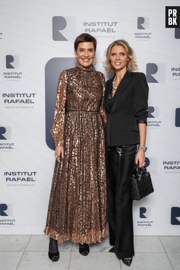 Exclusif - Cristina Cordula et Miss France 2002 Sylvie Tellier photographiées lors du GALA des 5 ans d’existence de l’Institut Rafaël au Pavillon d’Armenonville, Paris, France, 13 novembre 2023 © Erez Lichtfeld / Bestimage