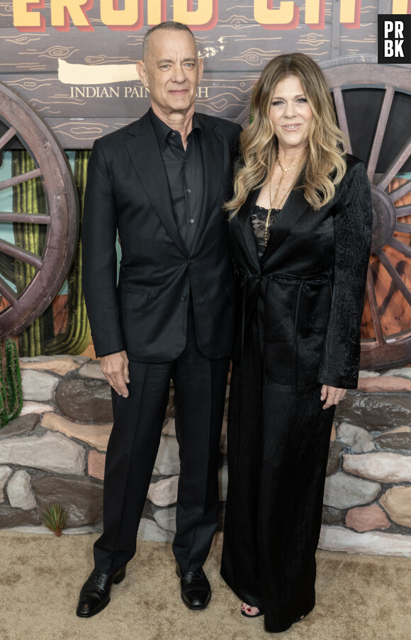 Tom Hanks et sa femme Rita Wilson - Première du film "Asteroid City" à New York, le 14 juin 2023.