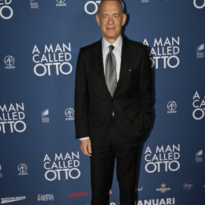 Tom Hanks à la première du film "Le Pire voisin au monde (A Man Called Otto)" au cinéma Rigoletto à Stockholm le 13 décembre 2022.