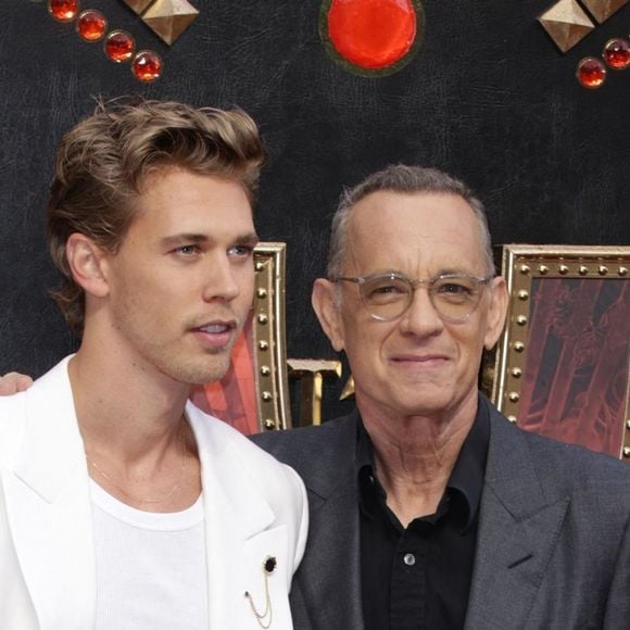 Austin Butler et Tom Hanks à la première du film "Elvis" à Londres, le 31 mai 2022.