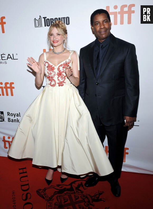 Haley Bennett (habillée en Dior), Denzel Washington - Première de 'The Magnificent Seven' au festival International du film à Toronto, Canada, le 8 septembre 2016. © Brent Perniac/AdMedia/Zuma Press/Bestimage