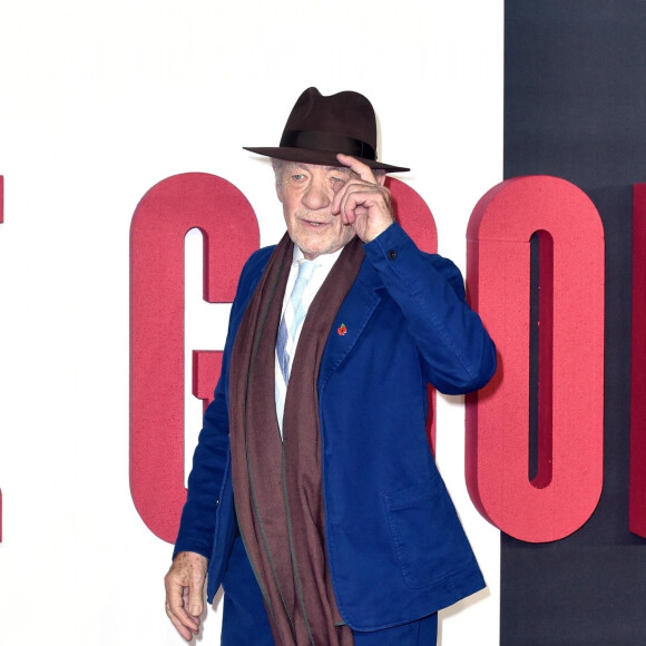 Ian McKellen à la première du film "The Good Liar" à Londres, le 28 octobre 2019.