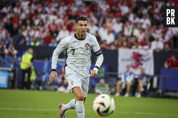 Cristiano Ronaldo lors de Georgie - Portugal (2-0) à la Veltins-Arena, le 26 juin 2024.