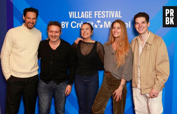 Stany Coppet, Farouk Bermouga, Sahelle de Figueiredo, Solène Hébert, Martin Mille de la série Demain nous appartient - 6 ème édition du Festival Séries Mania à Lille, France, le 21 mars 2023. © Christophe Aubert via Bestimage