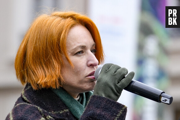 La chanteuse Natasha St-Pier fait ses balances avant la 35ème édition de l'opération pièces jaunes à Lyon le 10 janvier 2024. © Sandrine Thesillat / Panoramic / Bestimage