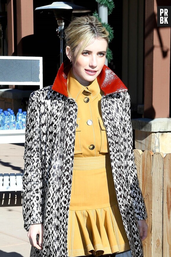 Emma Roberts - Les célébrités dans les rues de Park City à l'occasion du festival du film de Sundance le 26 janvier 2019. 