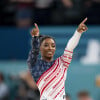 La triple médaillée d'or à Paris Simone Biles - Célébrités assistent aux épreuves de gymnastique lors des Jeux Olympiques de Paris 2024 (JO) au Palais omnisports Bercy Arena, à Paris, France, le 30 juillet 2024. © Jacovides-Perusseau/Bestimage