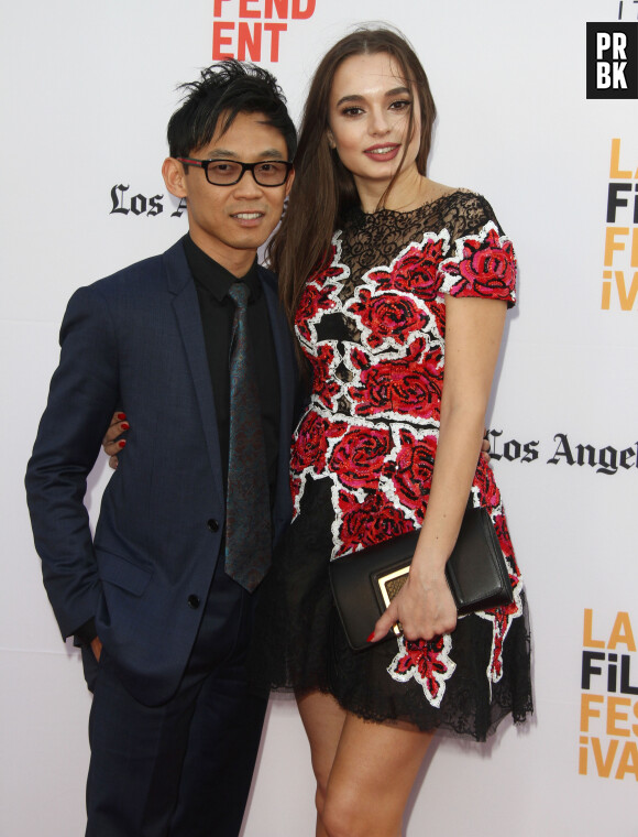 James Wan et l'actrice Ingrid Bisu à la première de 'The Conjuring 2' au théâtre TCL Chinese à Hollywood, le 7 juin 2016