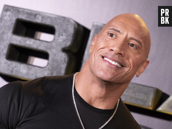 Dwayne Johnson à la première de "Black Adam" à Madrid.