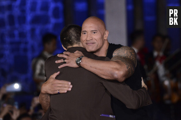 Dwayne Johnson à la première du film "Black Adam" au Diego Rivera Museum à Mexico.