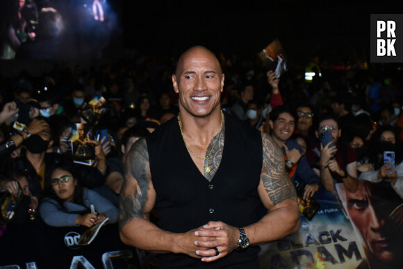 Dwayne Johnson (The Rock) à la première du film "Black Adam" au Diego Rivera Museum à Mexico. © Carlos Tischler Eyepix Group/eyepix via Zuma Press/Bestimage