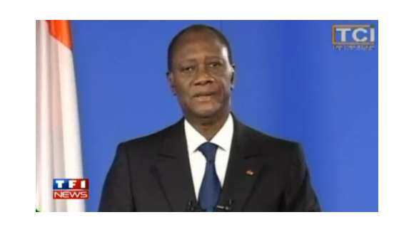 Ouattara ... VIDEO ... un appel à la paix dans son discours