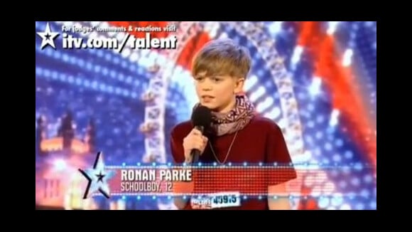 Ronan Parke ... VIDEO ... un baby Susan Boyle fait le buzz dans Britain's Got Talent