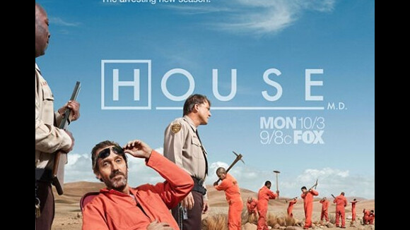 PHOTO - Dr House saison 8 : Hugh Laurie en prison ... la preuve avec le poster promo