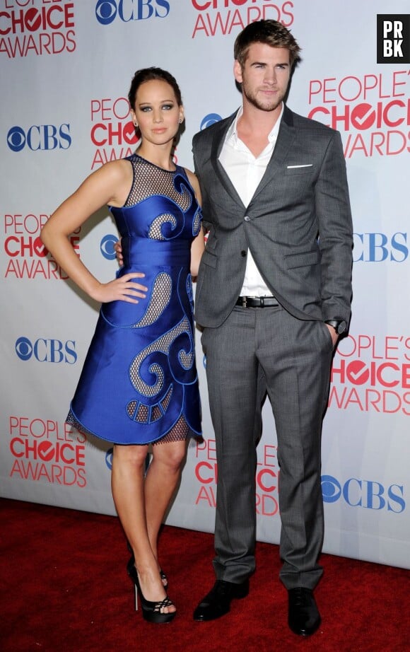 Liam Hemsworth et Jennifer Lawrence aux People's Choice Awards 2012
