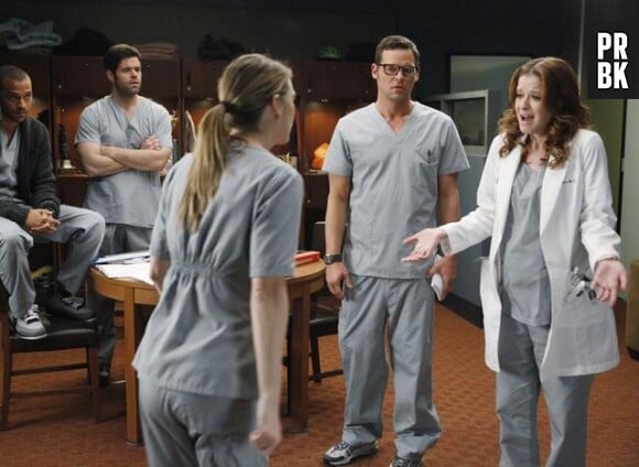 April enceinte dans l'épisode alternatif de Grey's Anatomy