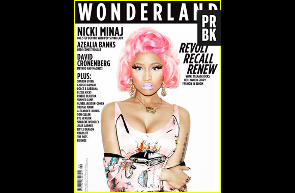Nicki Minaj en couverture de Wonderland Magazine