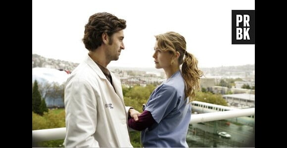 Meredith et Derek dans la première saison de Grey's Anatomy