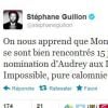 Stéphane Guillon se mêle de la polémique sur Twitter