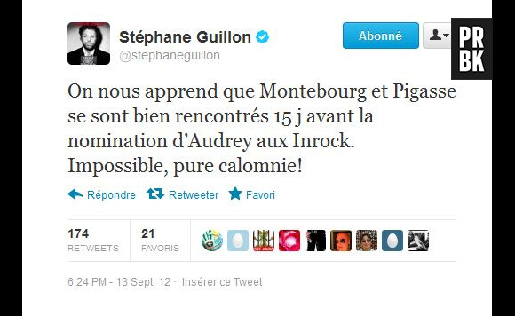 Stéphane Guillon se mêle de la polémique sur Twitter