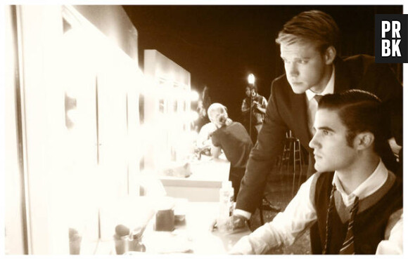 Chord Overstreet et Darren Criss dans les coulisses de la saison 4 de Glee