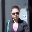 Mila Kunis à la sortie du sport, tout de suite moins glam que sur un tapis rouge