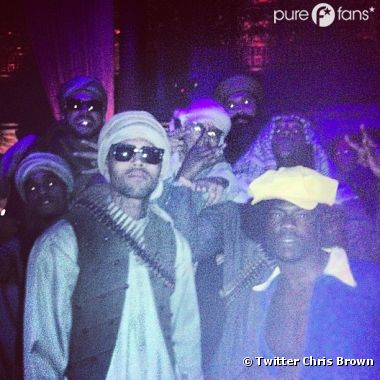 Chris Brown était déguisé en taliban pour Halloween