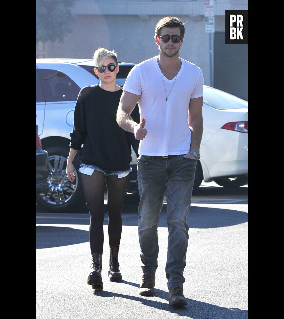 Miley Cyrus et Liam Hemsworth, une sortie en amoureux à L.A