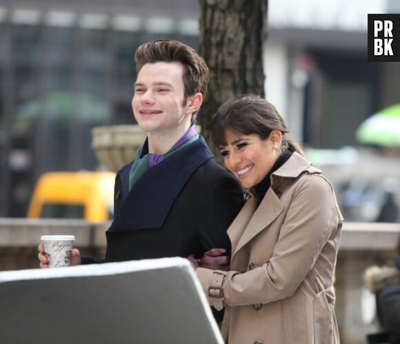 Chris Colfer et Lea Michele super proches sur le tournage de la saison 4 de Glee