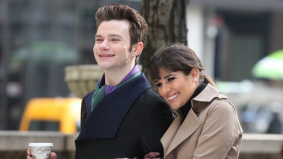 Glee saison 4 : Lea Michele et Chris Colfer, vrais BFF en tournage à New York ! (PHOTOS)