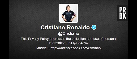 Le vrai compte Twitter de Cristiano Ronaldo