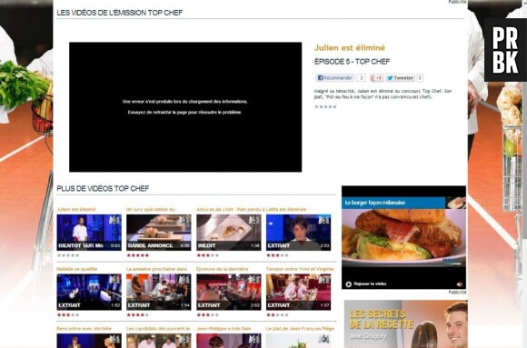 M6 publie trop tôt la news de l'élimination de Julien dans Top Chef 2013
