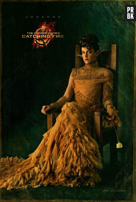 Johanna Mason sur une affiche d'Hunger Games 2