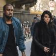 Kim Kardashian et Kanye West lors de leur passage à Paris la semaine dernière