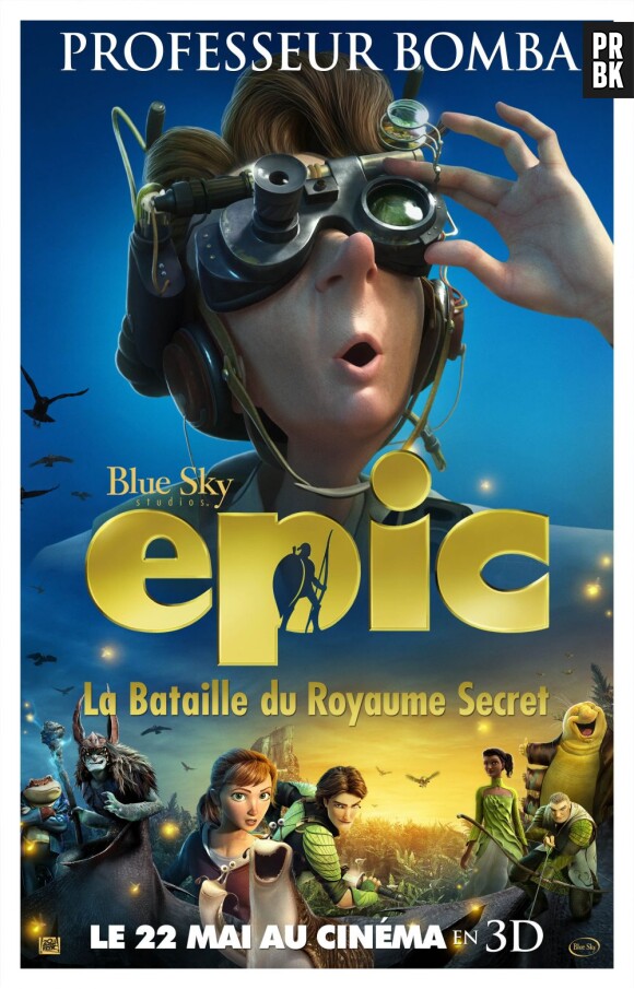 Le poster du Professeur Bomba dans Epic, la bataille du Royaume secret