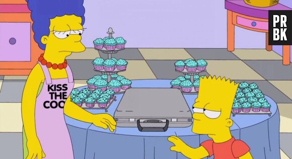 Les personnages dealent des cupcakes