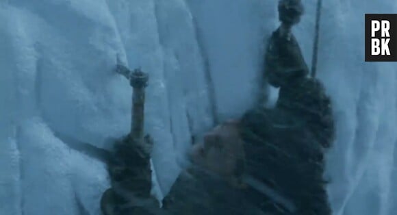 Jon Snow prêt à grimper Le Mur de Game of Thrones
