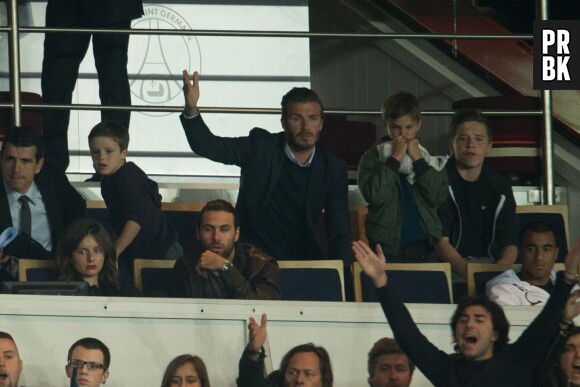 David Beckham et ses fils ont vécu PSG/Valenciennes à fond
