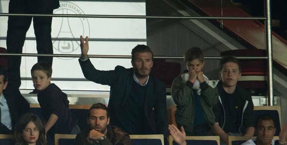 David Beckham et ses fils ont vécu PSG/Valenciennes à fond