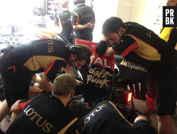 La team Lotus roulera aux couleurs des Daft Punk le 25 mai 2013 au Grand Prix de Monaco