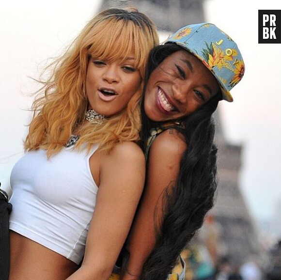 Rihanna et Melissa Forde à Paris pour le Diamonds Tour en juin 2013