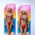 Barbie avec des mensurations humaines à côté d'une Barbie traditionnelle