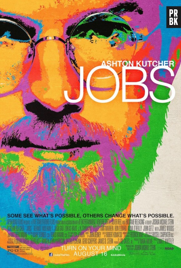 Ashton Kutcher sur le poster de jOBS